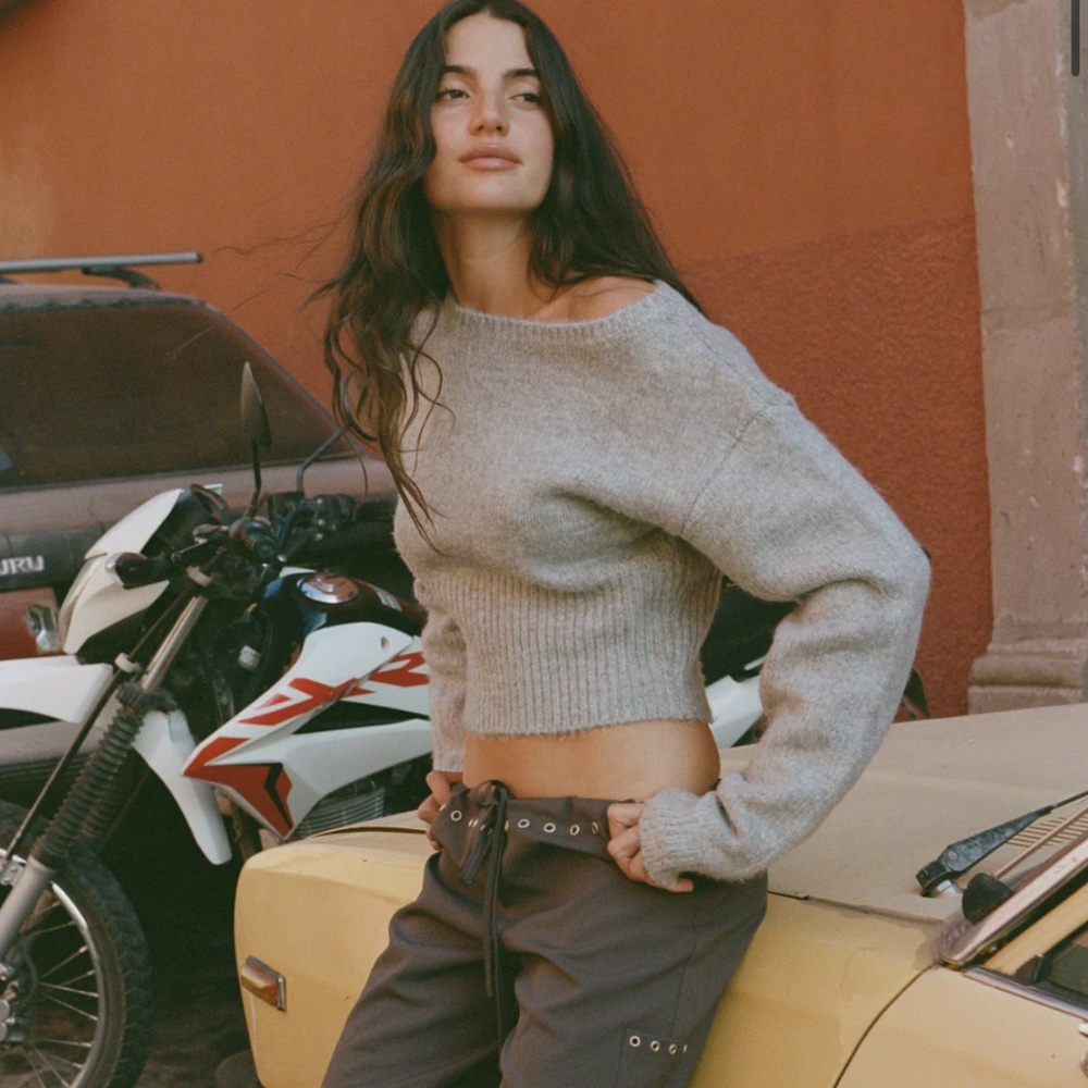 With Jean sweater